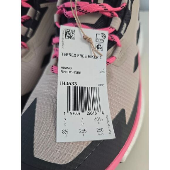 Adidas Terrex Free Hiker 2 GTX BOOST Wonder Beige Pink Women’s 8.5 NWT No Box - Picture 7 of 8